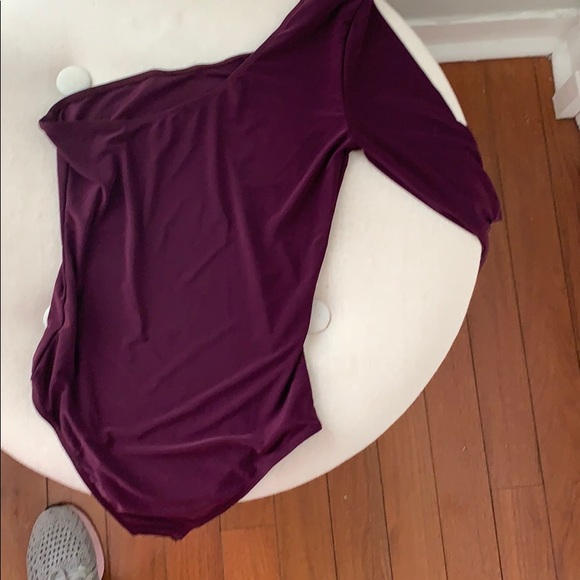 Purple bodysuit one sleeve - Picture 2 of 4